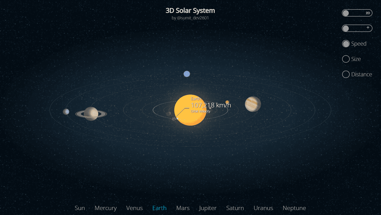 3D Solar System